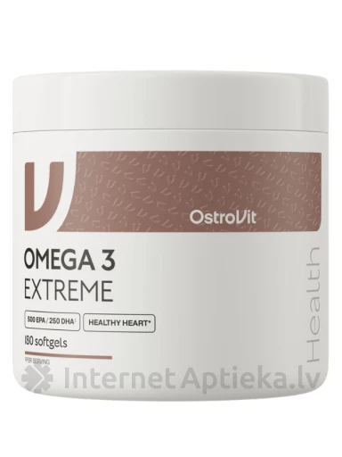OstroVit kapsulas Omega 3 Extreme, 180 gb. | internetaptieka.lv