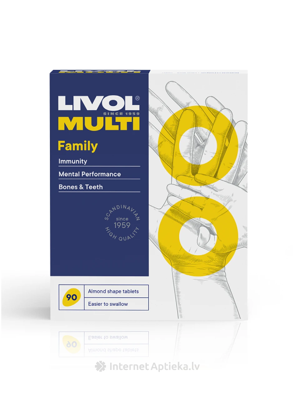 LIVOL MULTI Kogu perele, 90 tabletti | internetaptieka.lv