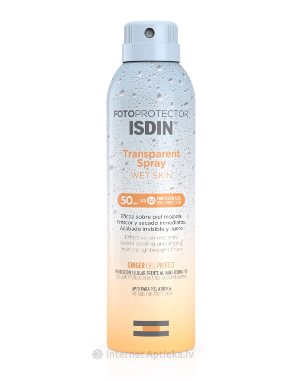ISDINI Wet Skin SPF 50 спрей, 250 мл | internetaptieka.lv