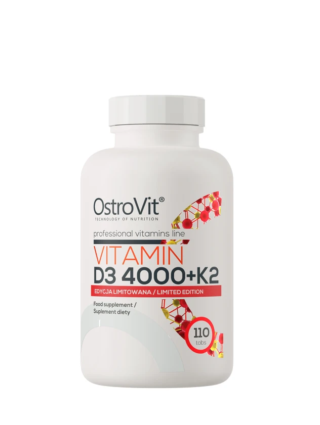 OSTROVIT Vitamin D3 4000 IU + K2 tabletes, 110 gab.