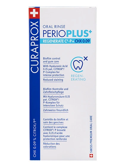 CURAPROX mutes skalojamais līdzeklis PERIOPLUS+REGENERATE 0.09%, 200 ml
