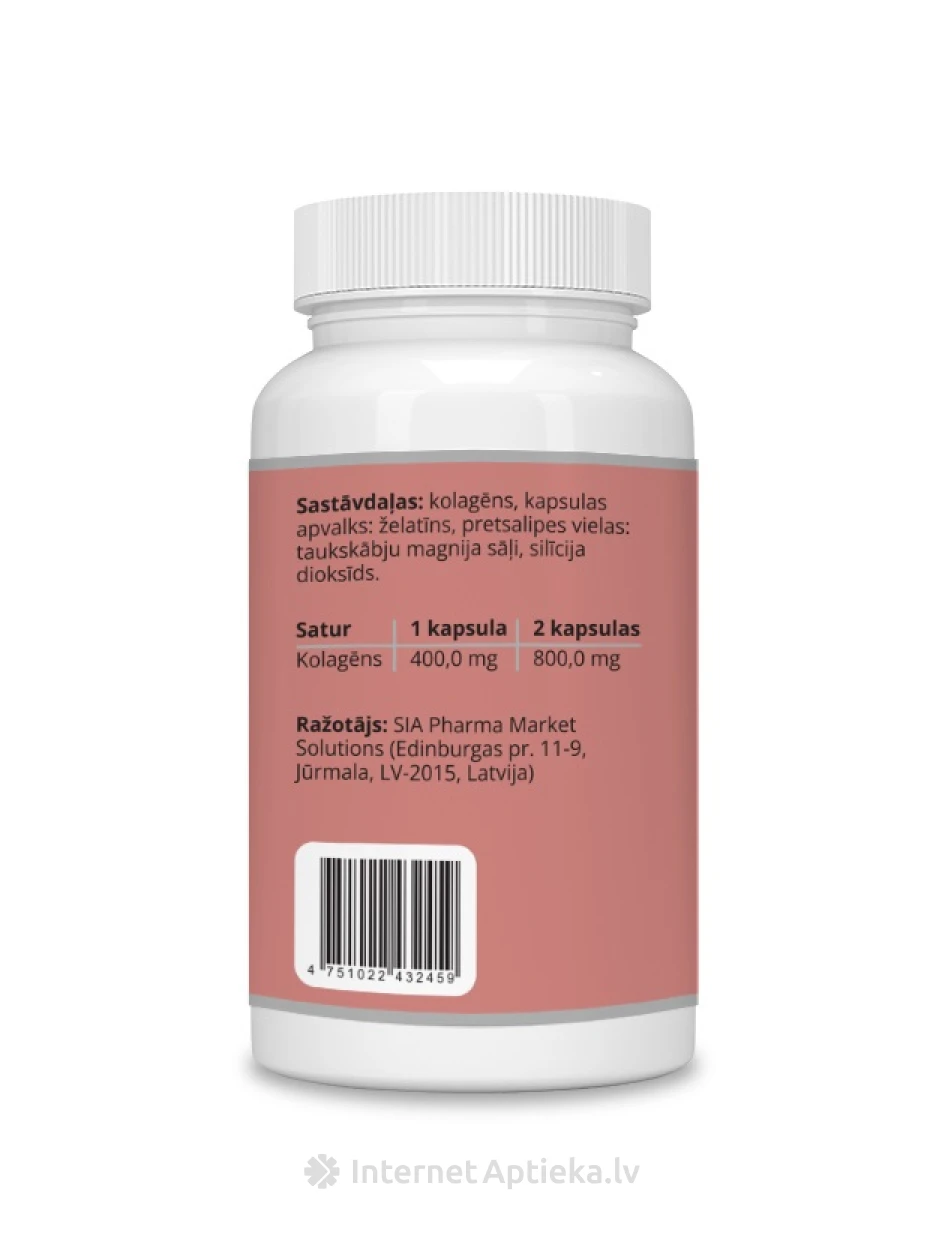 Kollageen 400 mg kapslid, 30 tk. | internetaptieka.lv