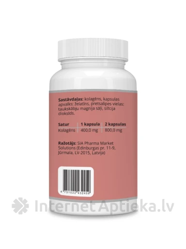 Kollageen 400 mg kapslid, 30 tk. | internetaptieka.lv
