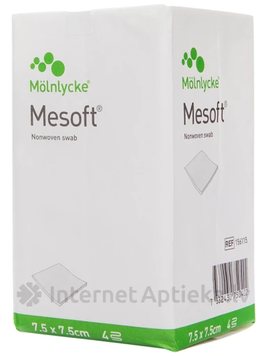MeSoft Хирургические салфетки 7.5 х 7.5 см, 100 шт. | internetaptieka.lv