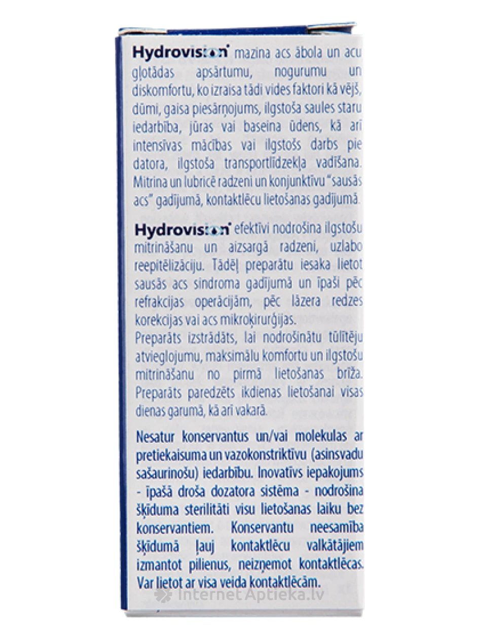 Olimp Labs Hydrovision acu pilieni ar hialuronskābi, 10 ml | internetaptieka.lv