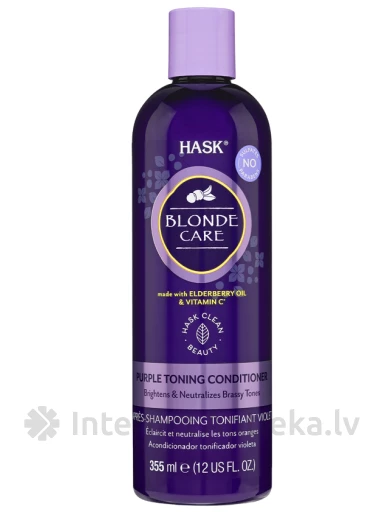 HASK tonējošs balzams blondiem matiem, 355 ml | internetaptieka.lv