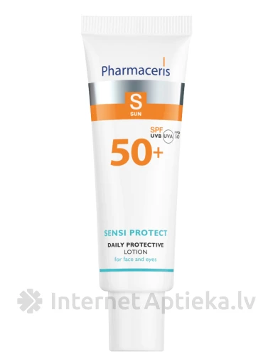 Pharmaceris S Sensi Protect SPF50+ aizsargājošs losjons sejai, 50 ml | internetaptieka.lv