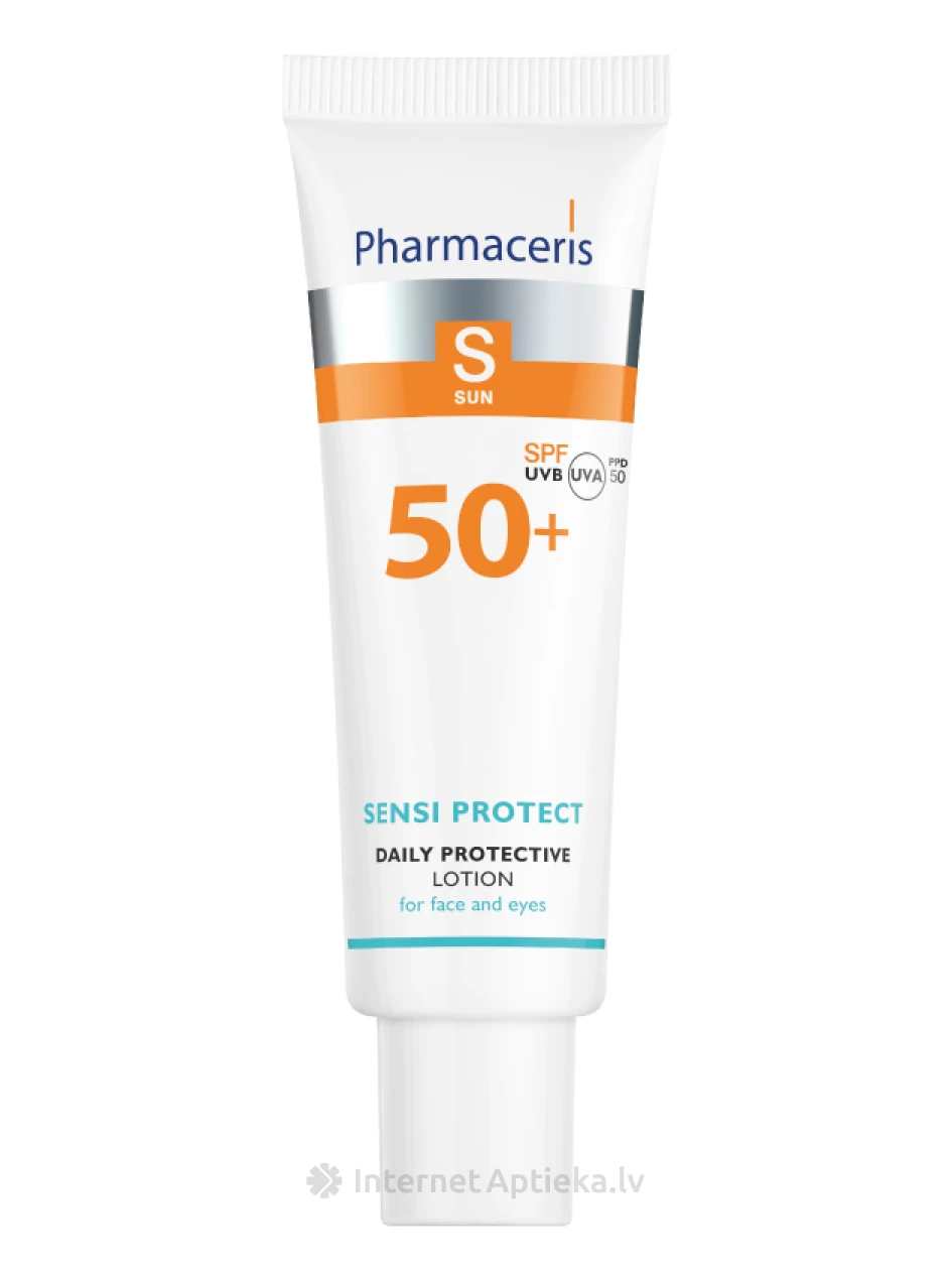 Pharmaceris S Sensi Protect SPF50+ aizsargājošs losjons sejai, 50 ml | internetaptieka.lv