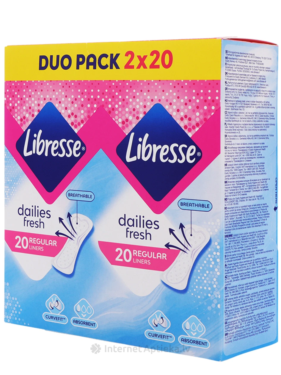 Libresse Extra Normal ieliktnīši ikdienai, 40 gb. | internetaptieka.lv