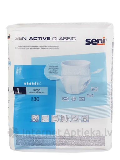 Seni Active Classic aluspüksid, L, 30 tk. | internetaptieka.lv