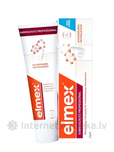 Elmex anti-caries professional Zobu pasta plus Ca, 75 ml | internetaptieka.lv