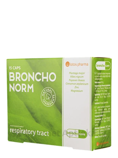 BronchoNorm Caps, 15 капсул | internetaptieka.lv