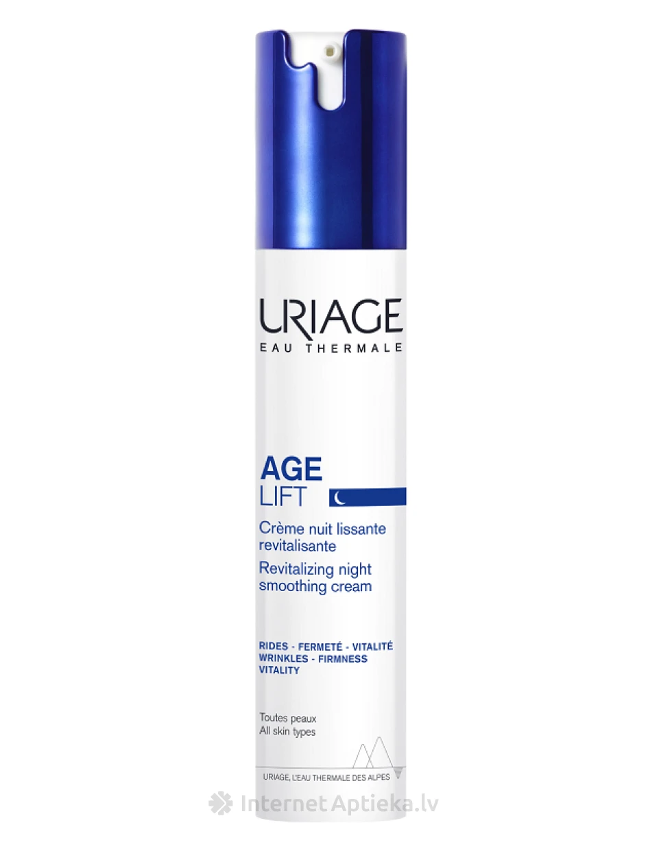 URIAGE AGE LIFT atjaunojošs izlīdzinošs nakts krēms, 40 ml | internetaptieka.lv