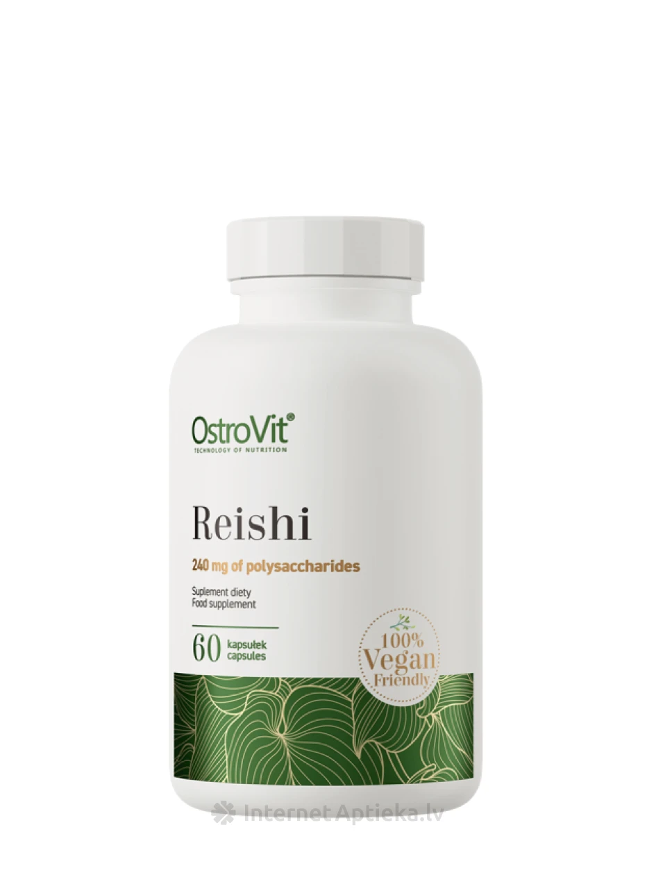 OstroVit Reishi VEGE kapsulas, 60 gb. | internetaptieka.lv