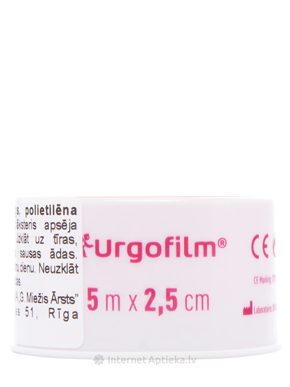 Urgo Fix plaastrid, 5 m x 2,5 cm | internetaptieka.lv