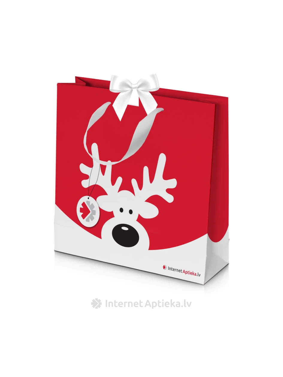 InternetAptieka.lv Ziemassvētku maisiņš sarkans (26 x 18 cm) | internetaptieka.lv