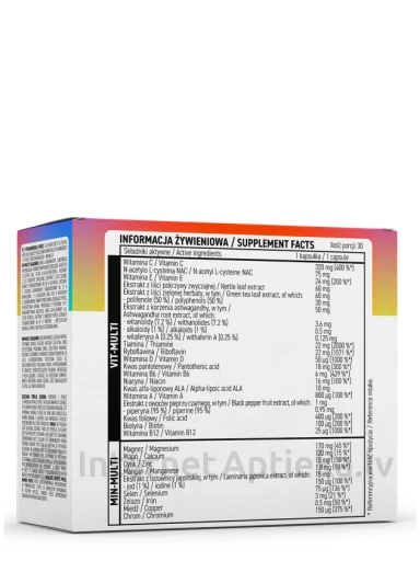 OstroVit VITA&MINERALS Sport kapsulas, 60 gb. | internetaptieka.lv