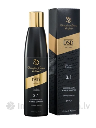 3.1 DSD de Luxe Intense Šampūns pret matu izkrišanu, 200 ml | internetaptieka.lv