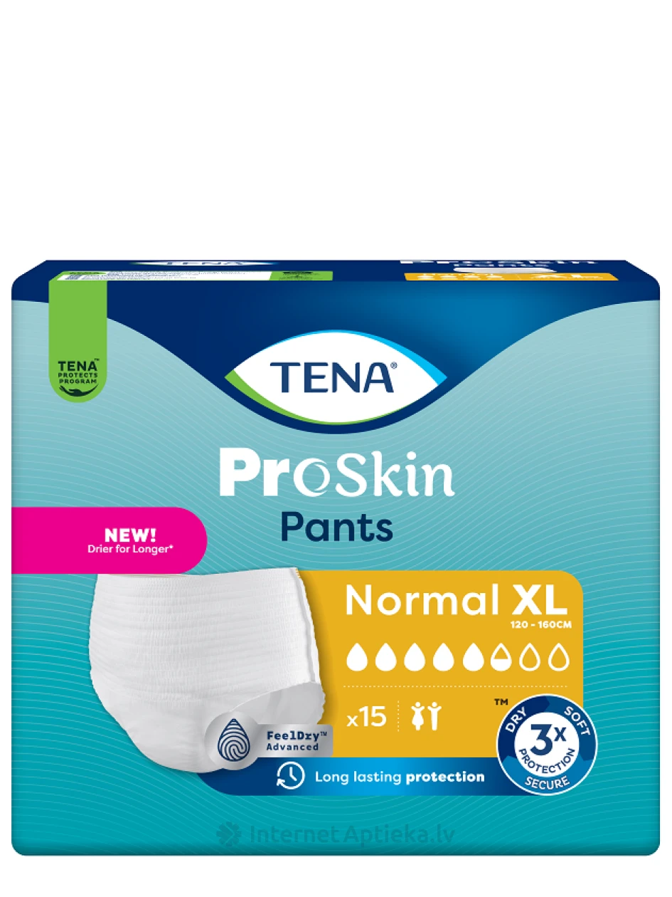 TENA Pants Normal XL biksītes, 15 gb. | internetaptieka.lv