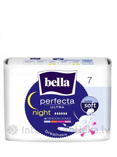 Bella Perfecta Ultra Night extra soft paketes, 7 gb. | internetaptieka.lv