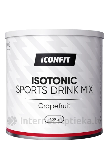 ICONFIT Isotonic Спортивный напиток со вкусом грейпфрута, 400 г | internetaptieka.lv