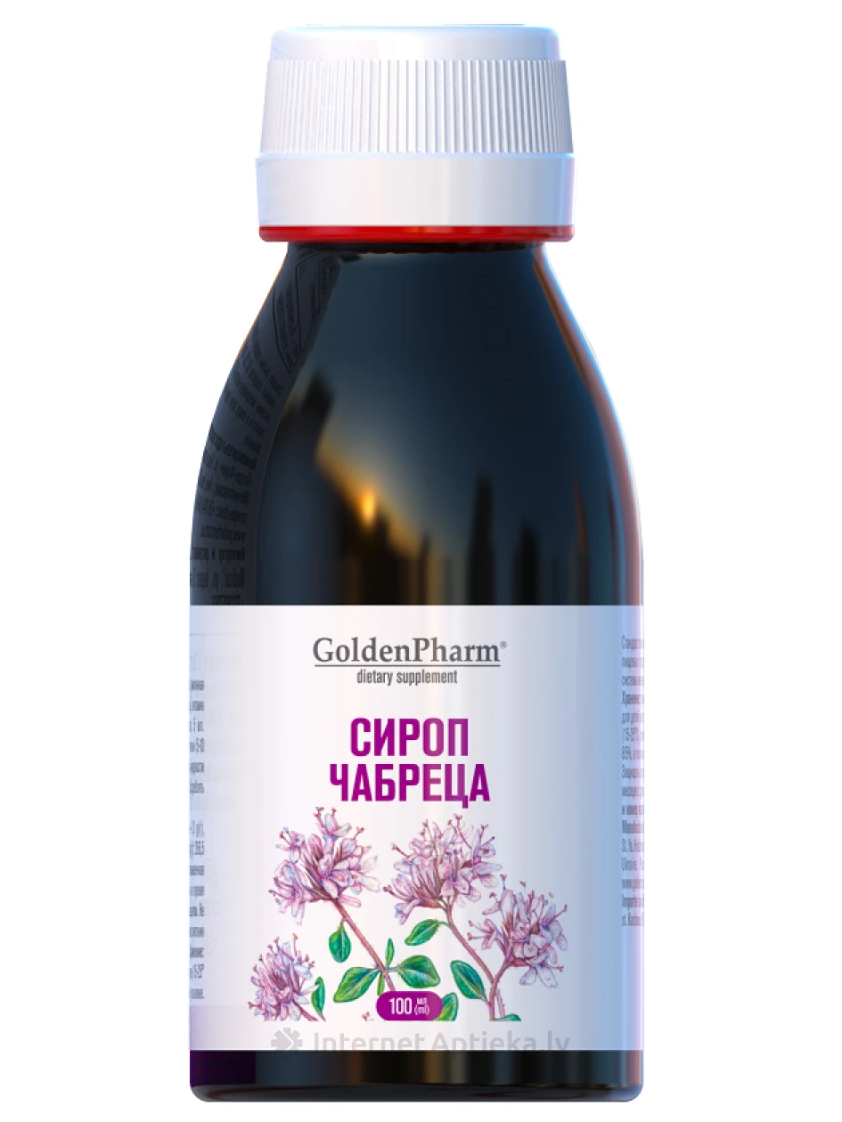 Golden Pharm Timiāna sīrups, 100 ml | internetaptieka.lv