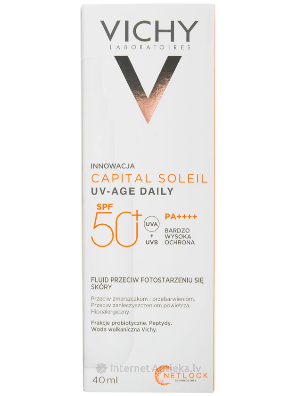 VICHY Capital Soleil UV-Age Daily SPF 50+ флюид, 40 мл | internetaptieka.lv