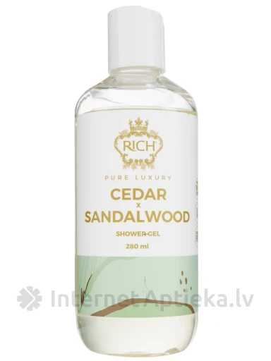 Julge puiduse aroomiga niisutav dušigeel RICH Pure Luxury, 280 ml | internetaptieka.lv