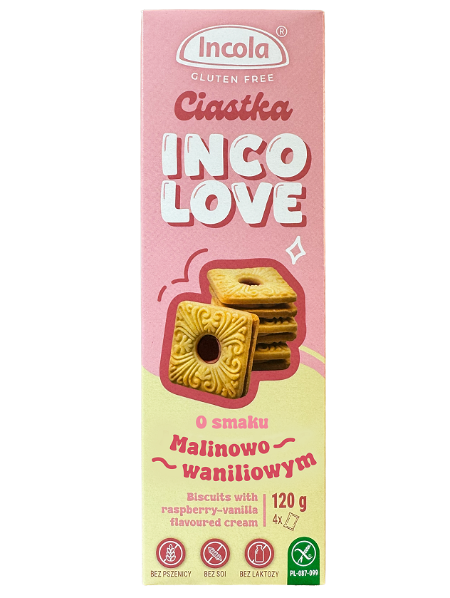 INCOLA Gluten-free Bezglutēna cepumi ar aveņu