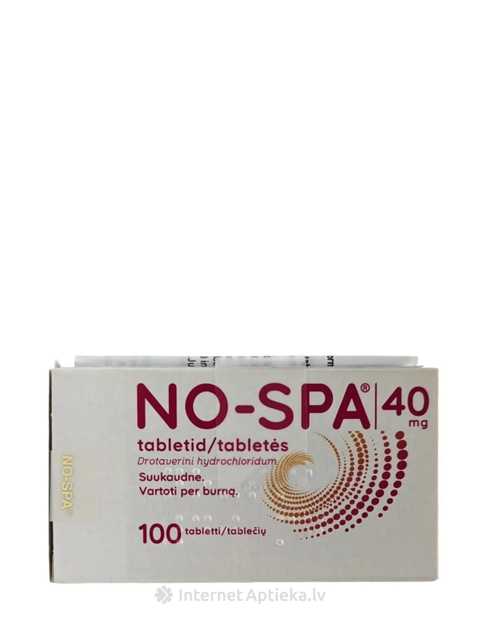 NO-SPA 40 mg tabletes, 100 gb. | internetaptieka.lv