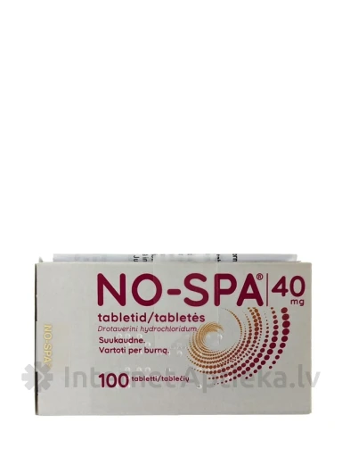 NO-SPA 40 mg tabletid, 100 tk. | internetaptieka.lv