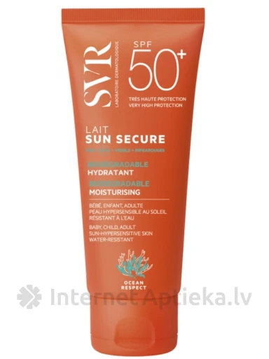SVR SUN SECURE LAIT SPF50+ niisutav kaitsepiim, 100 ml | internetaptieka.lv