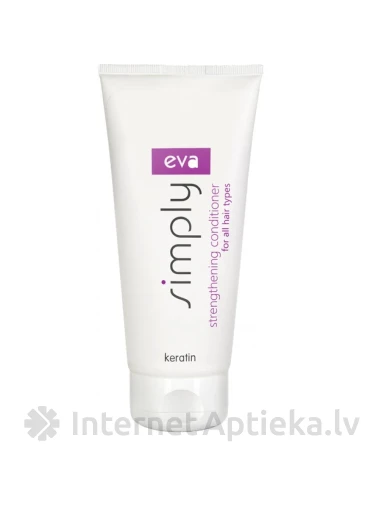 Eva Simply nostiprinošs kondicionieris visiem matu tipiem ar Keratīnu, 200 ml | internetaptieka.lv