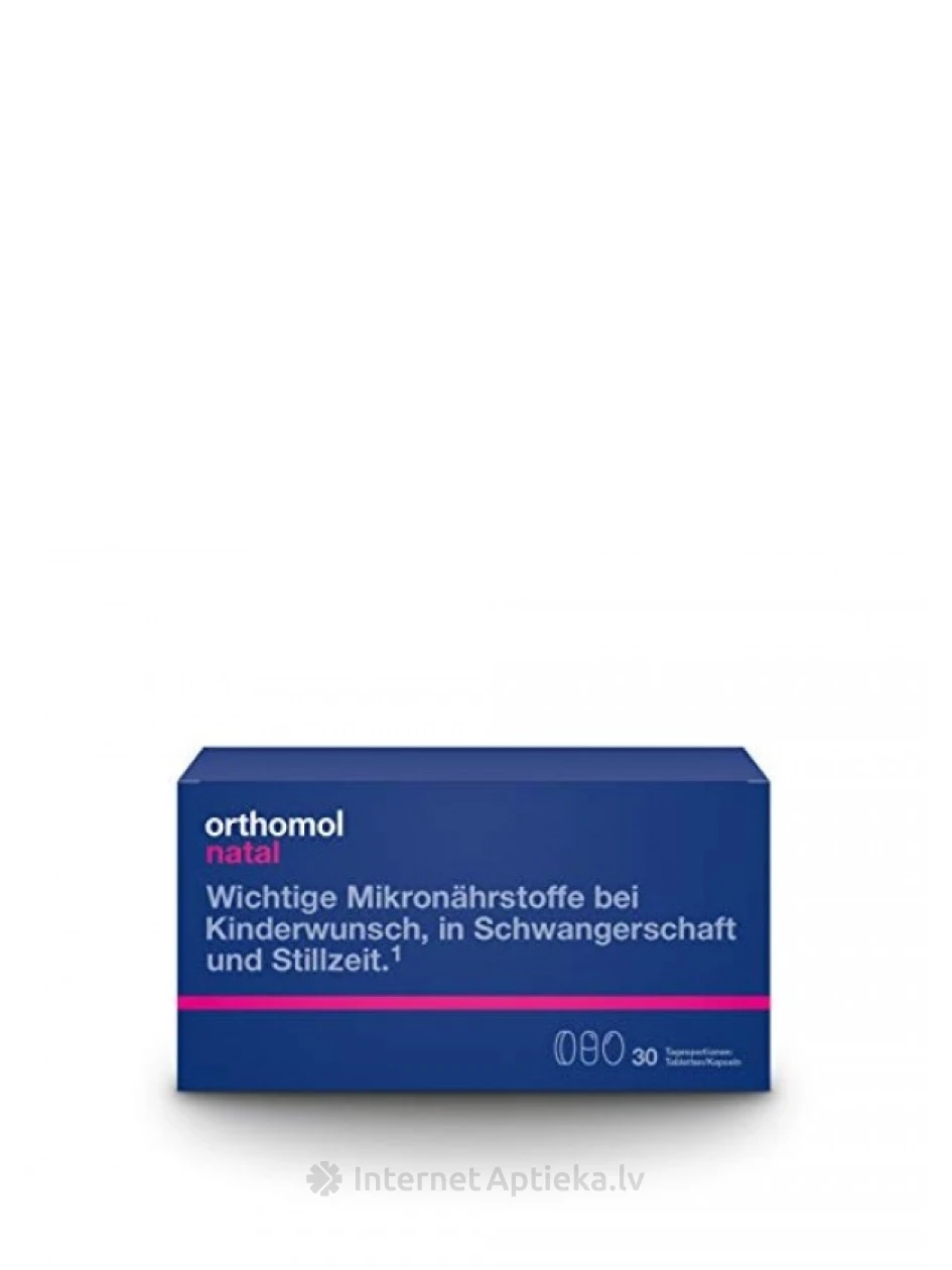 Orthomol Natal tabletid + kapslid, 30 päeva annused | internetaptieka.lv