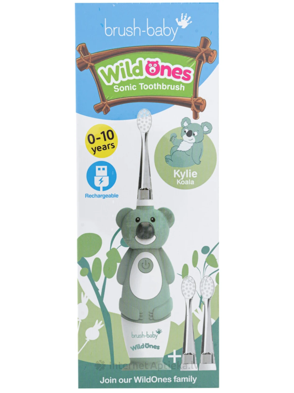 Brush-baby WildOne Koala laetav sonic hambahari 0-10 a, 1 tk. | internetaptieka.lv