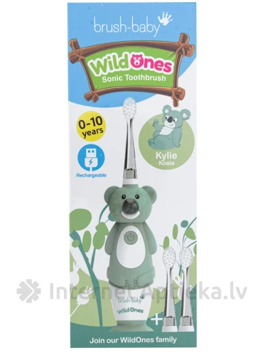 Brush-baby WildOne Koala laetav sonic hambahari 0-10 a, 1 tk. | internetaptieka.lv