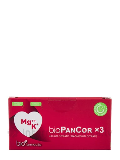 Bio PanCor x3 kālijs un magnijs, 44 paciņas | internetaptieka.lv