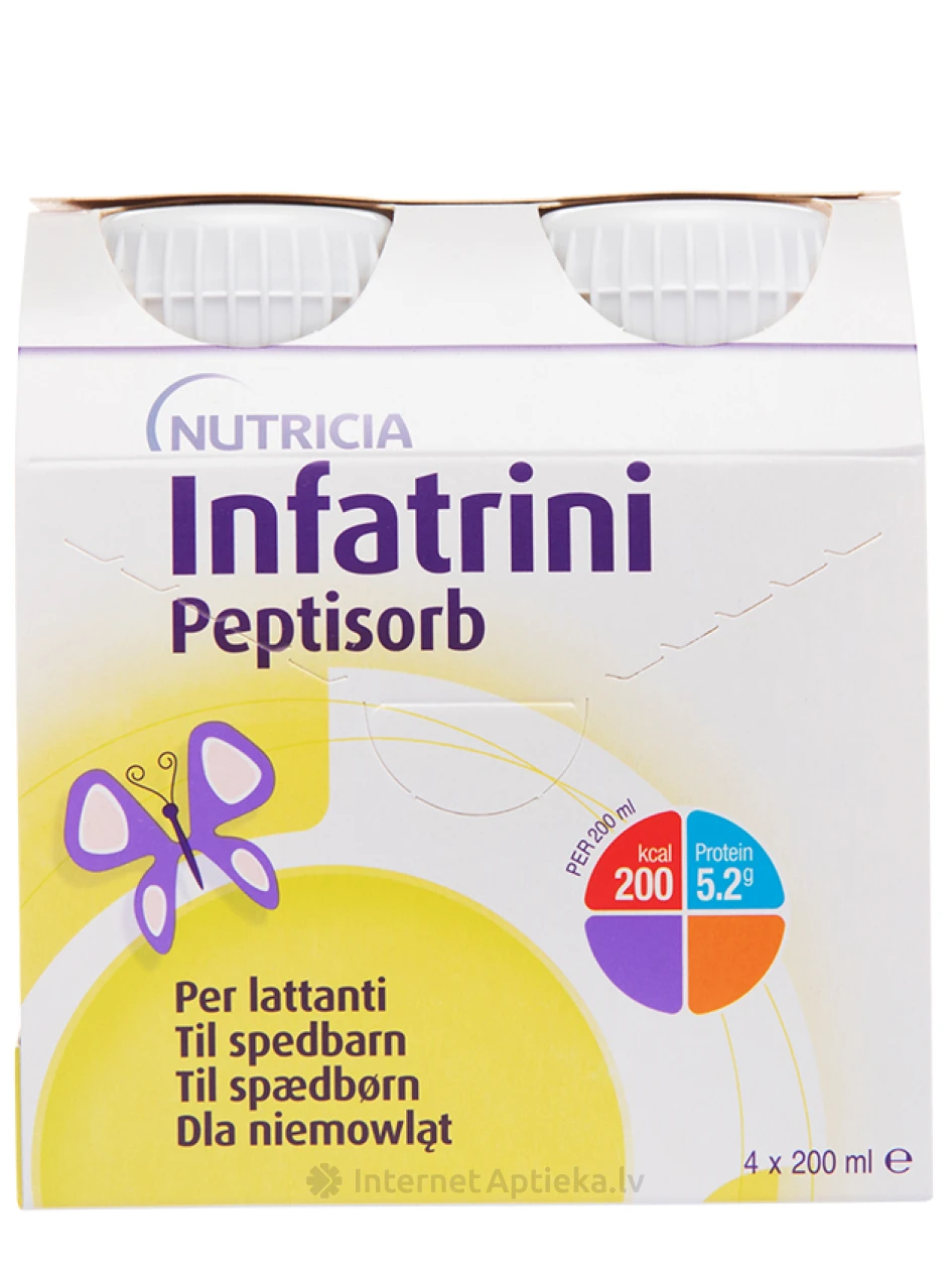 Infatrini Peptisorb, 4 x 200 ml | internetaptieka.lv