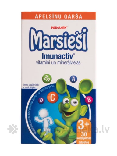 Walmark Марсиане Imunactiv с апельсиновым вкусом, 30 таблеток | internetaptieka.lv