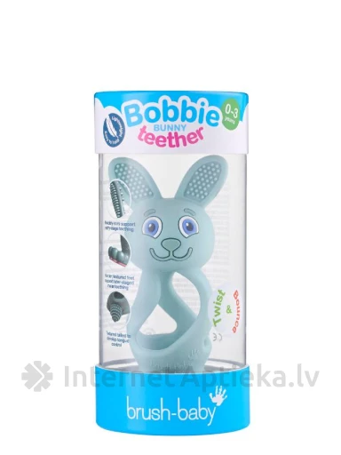 Brush Baby Bobby Bubby Teether Zobgrauznītis Eucalyptus | internetaptieka.lv