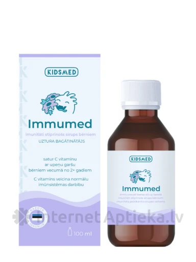 KIDSMED Immumed сироп для детей для иммунитета, 100 мл | internetaptieka.lv