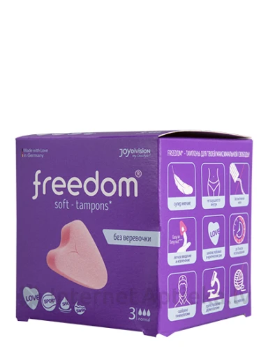 FREEDOM soft tamponi bez diedziņa Normal, 3 gb. | internetaptieka.lv