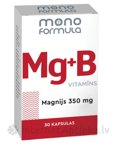 Mono Formula - Mg+B6 Vitamīns, 30 kapsulas | internetaptieka.lv