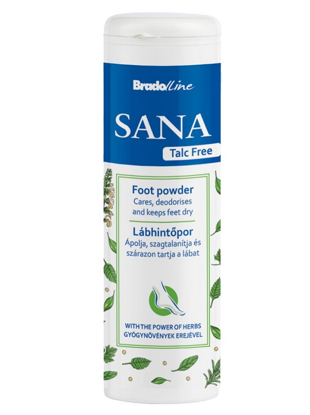 BRADOLINE Sana Kāju pūderis bez talka