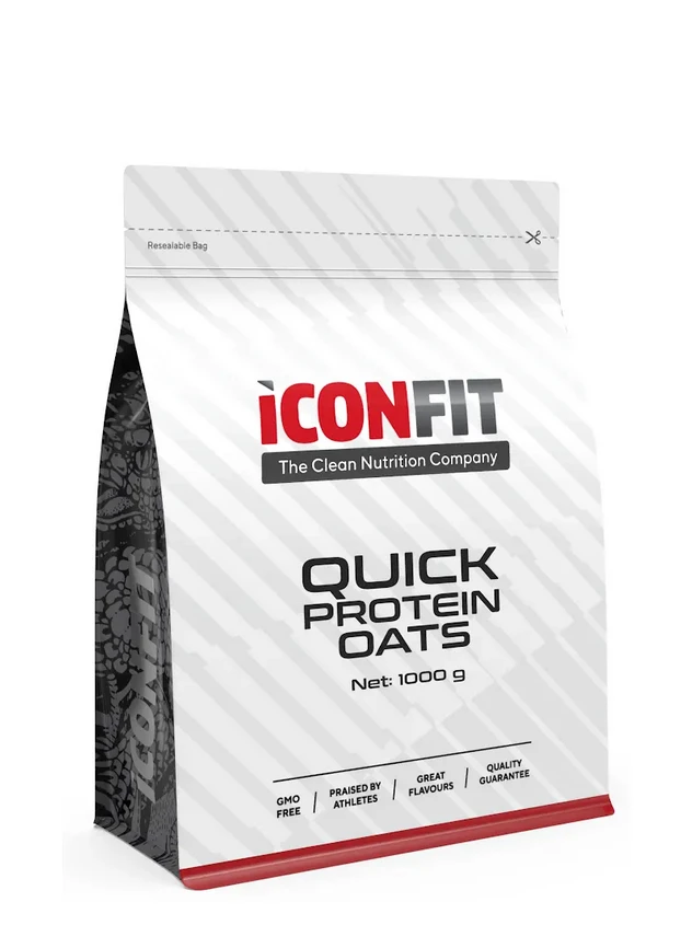 ICONFIT Quick Protein Oats - Blackcurrant biezputra, 1000 g