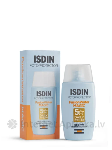 ISDIN FOTOPROTECTOR FUSION WATER MAGIC SPF50 aizsargfluīds, 50 ml | internetaptieka.lv