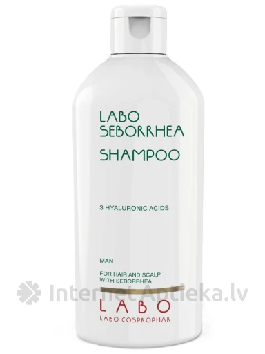 LABO SEBORRHEA Spetsiaalne šampoon seborröast kahjustatud meeste peanahale, 200 ml | internetaptieka.lv