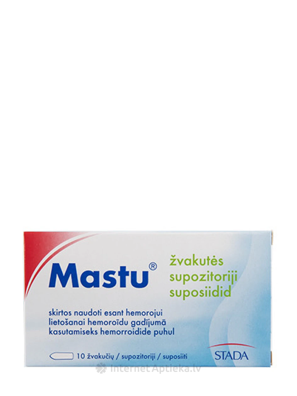 Mastu геморроидальные свечи, 10 шт. | internetaptieka.lv