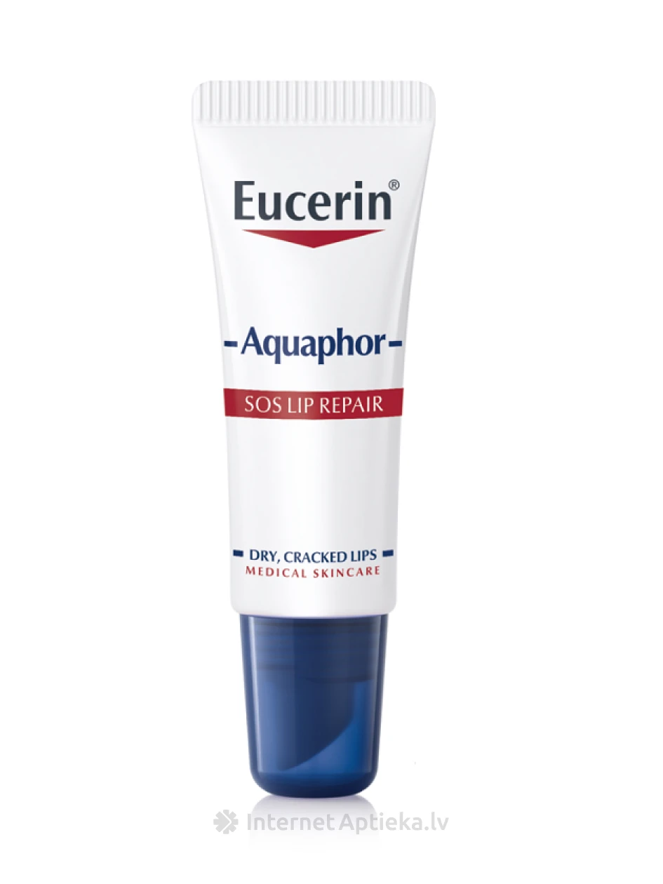 EUCERIN AQUAPHOR SOS LIP REPAIR бальзам для губ, 10 мл | internetaptieka.lv