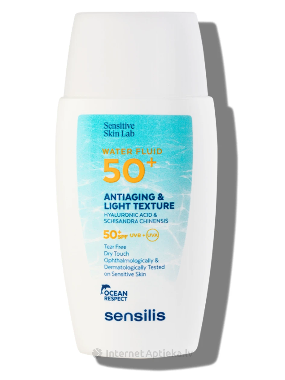 SENSILIS SPF50+ saules aizsargājošs fluīds, 40 ml | internetaptieka.lv